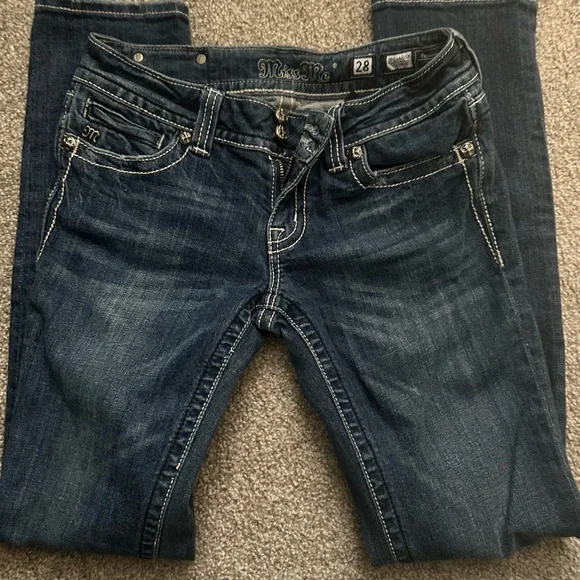 Miss Me Blue Skinny Jeans Classic Style - Picture 1 of 4